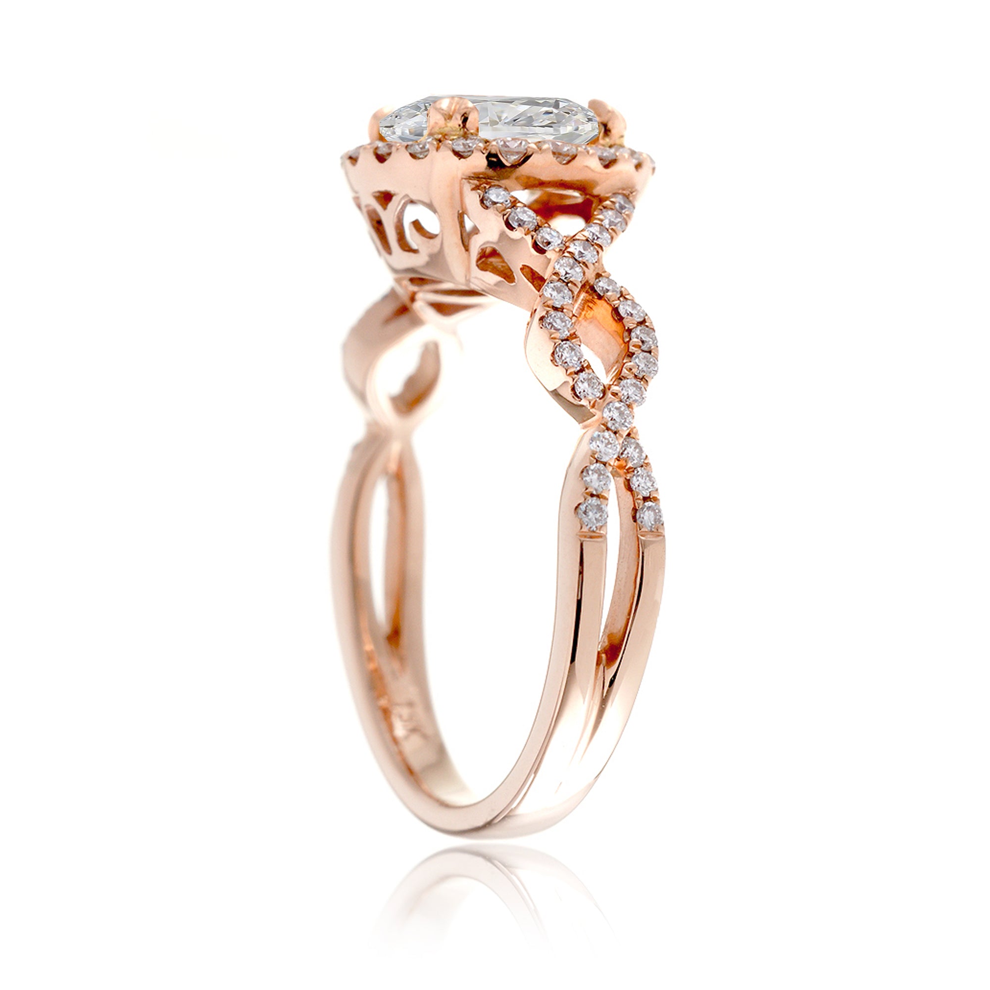 The Shelly Round Moissanite Ring
