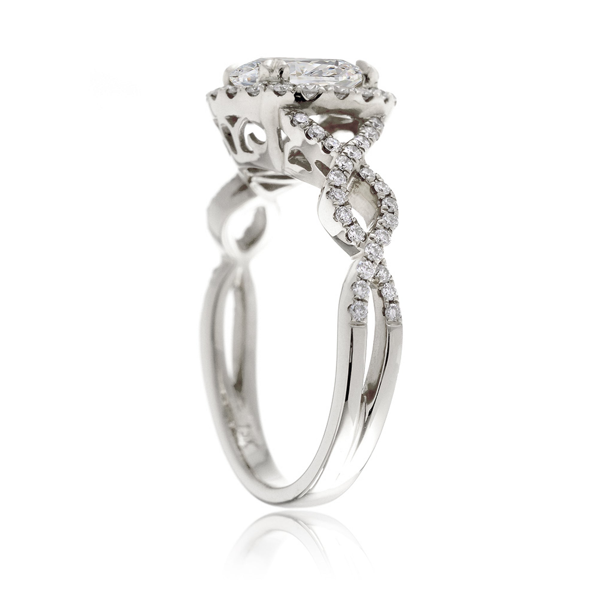 The Shelly Round Moissanite Ring