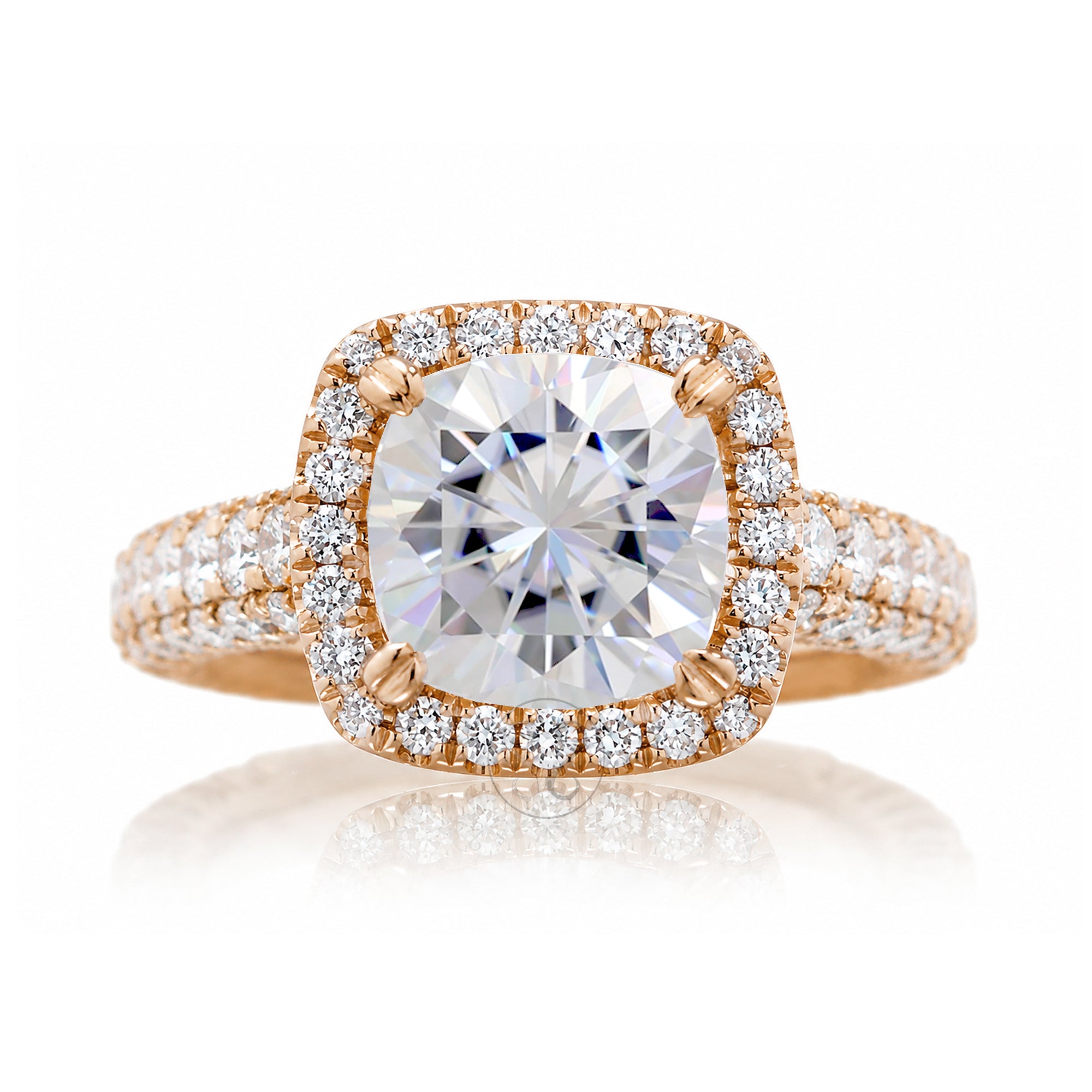 The Tamara Cushion Moissanite Ring