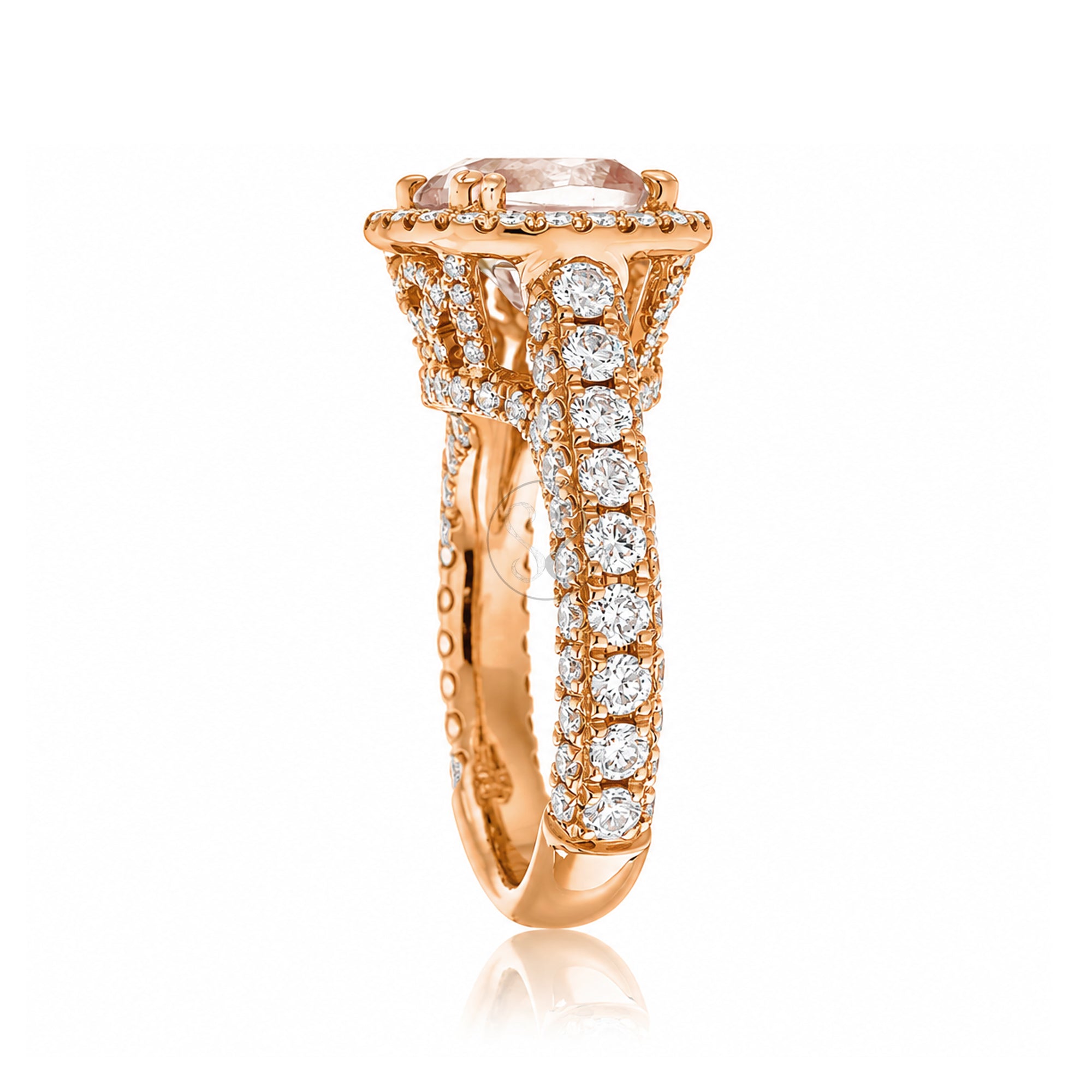 The Tamara Oval Morganite Ring