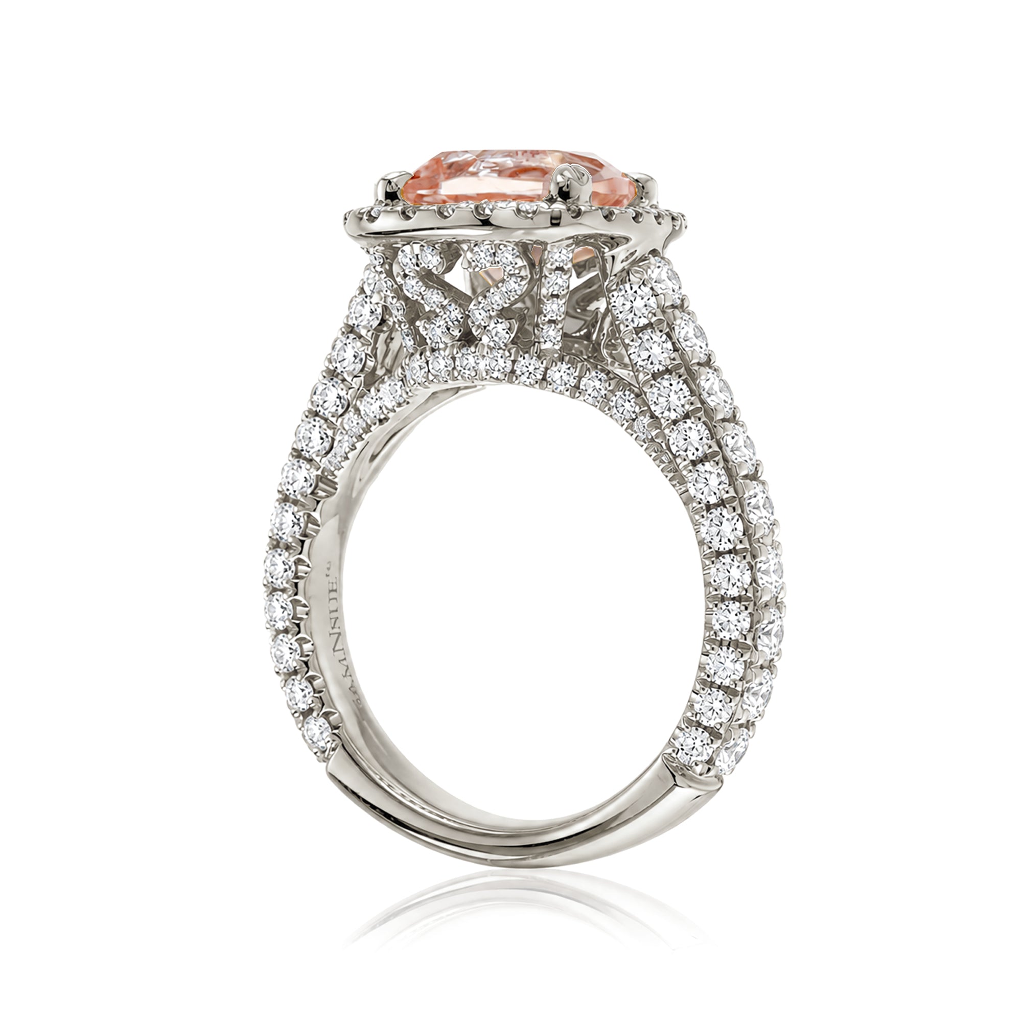 The Tamara Oval Morganite Ring