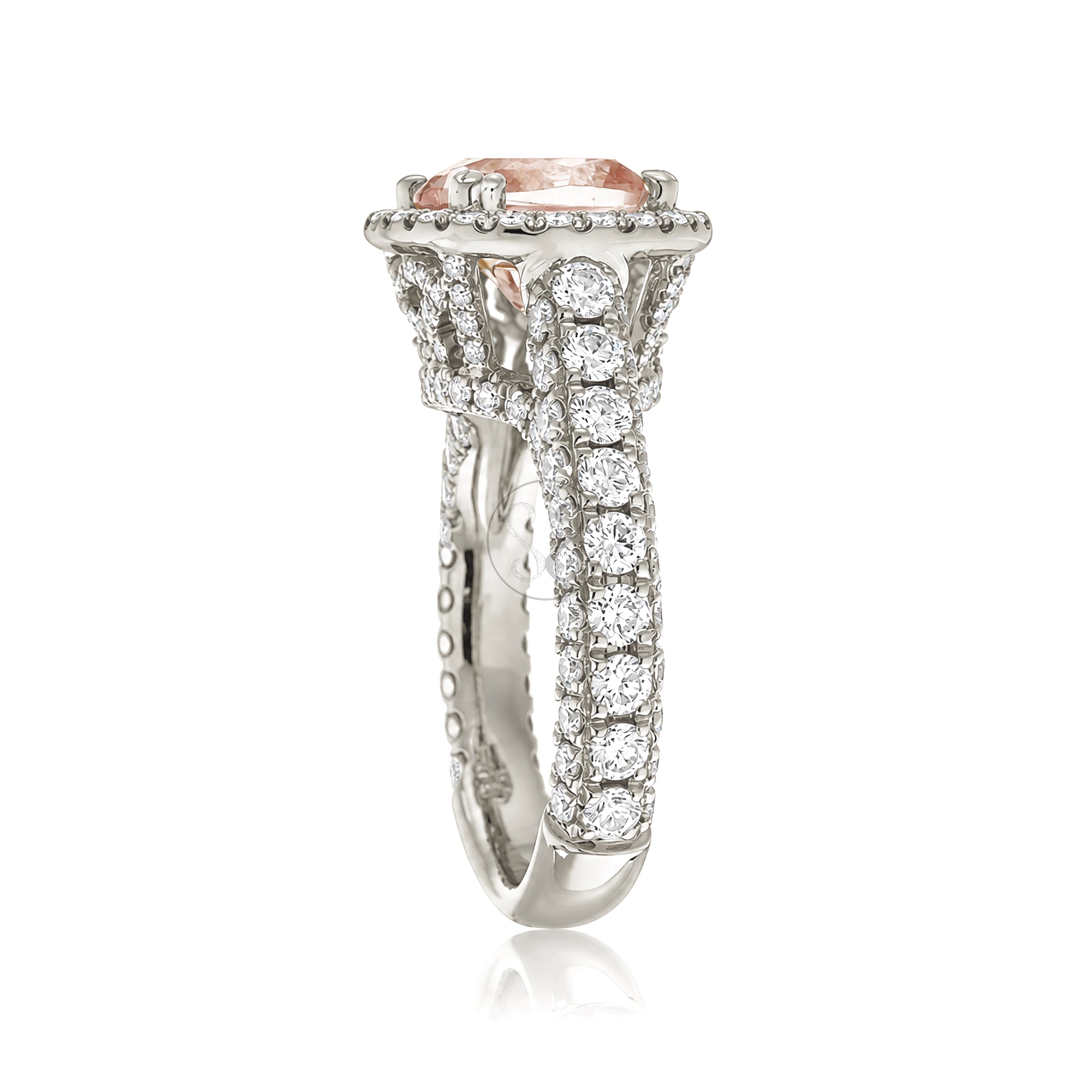 The Tamara Oval Morganite Ring