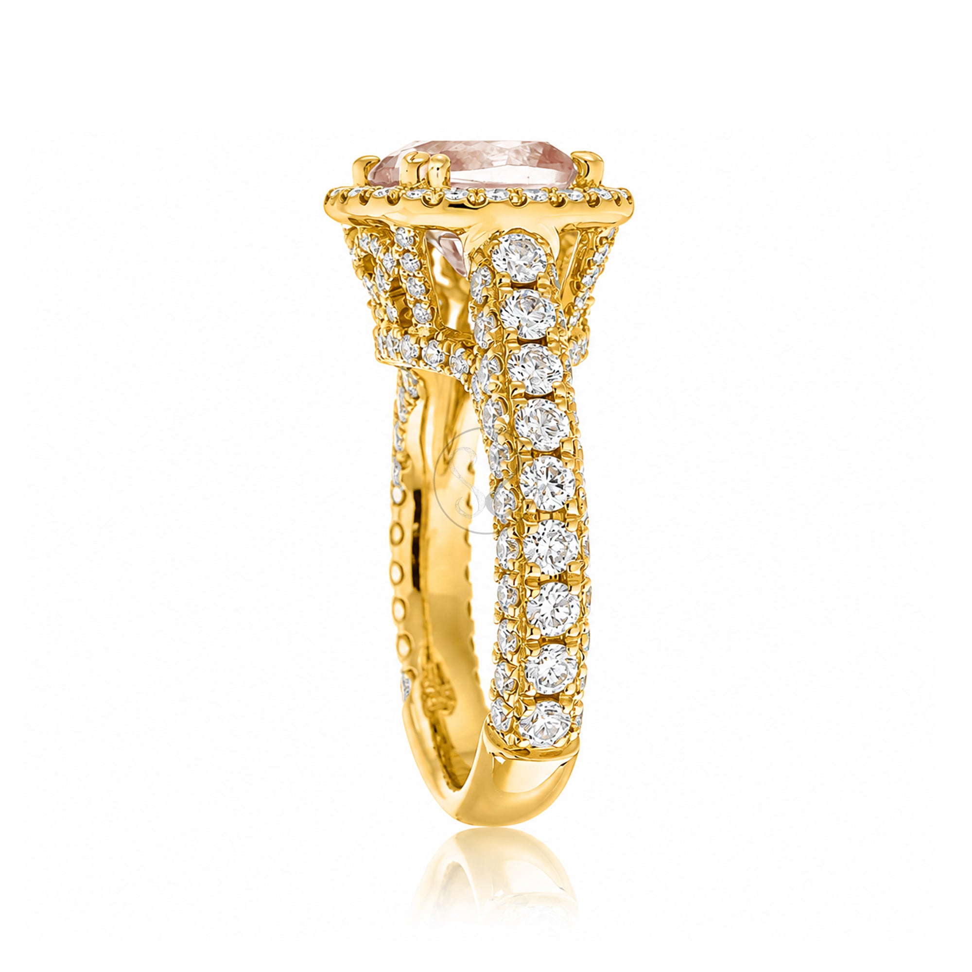 The Tamara Oval Morganite Ring