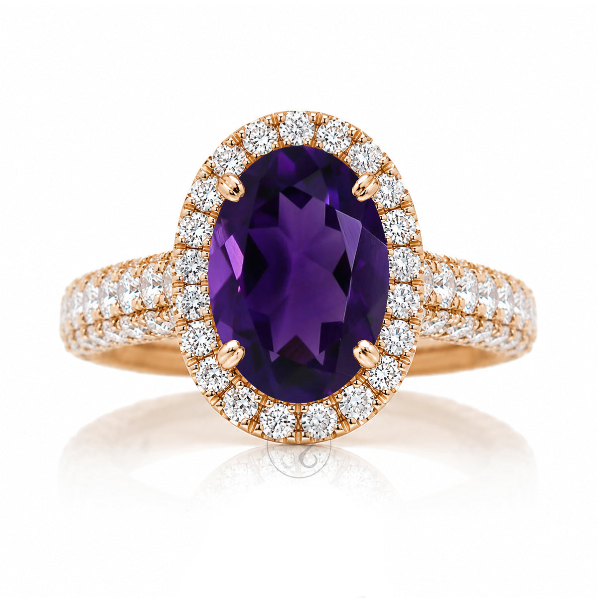 The Tamara Oval Amethyst Ring