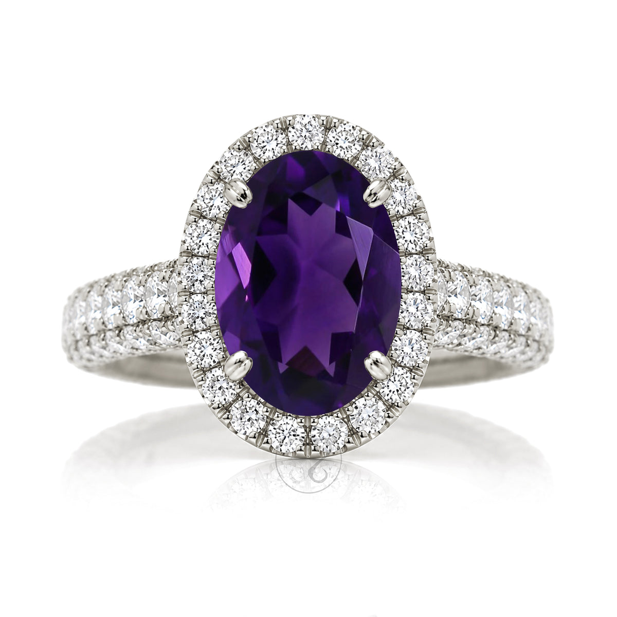 The Tamara Oval Amethyst Ring