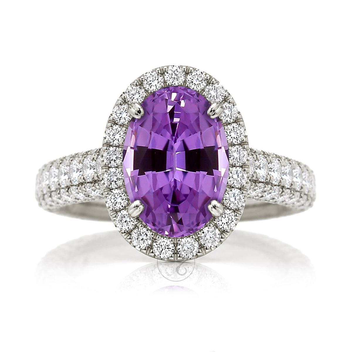 The Tamara Oval Amethyst Ring