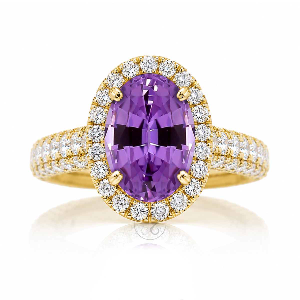 The Tamara Oval Amethyst Ring