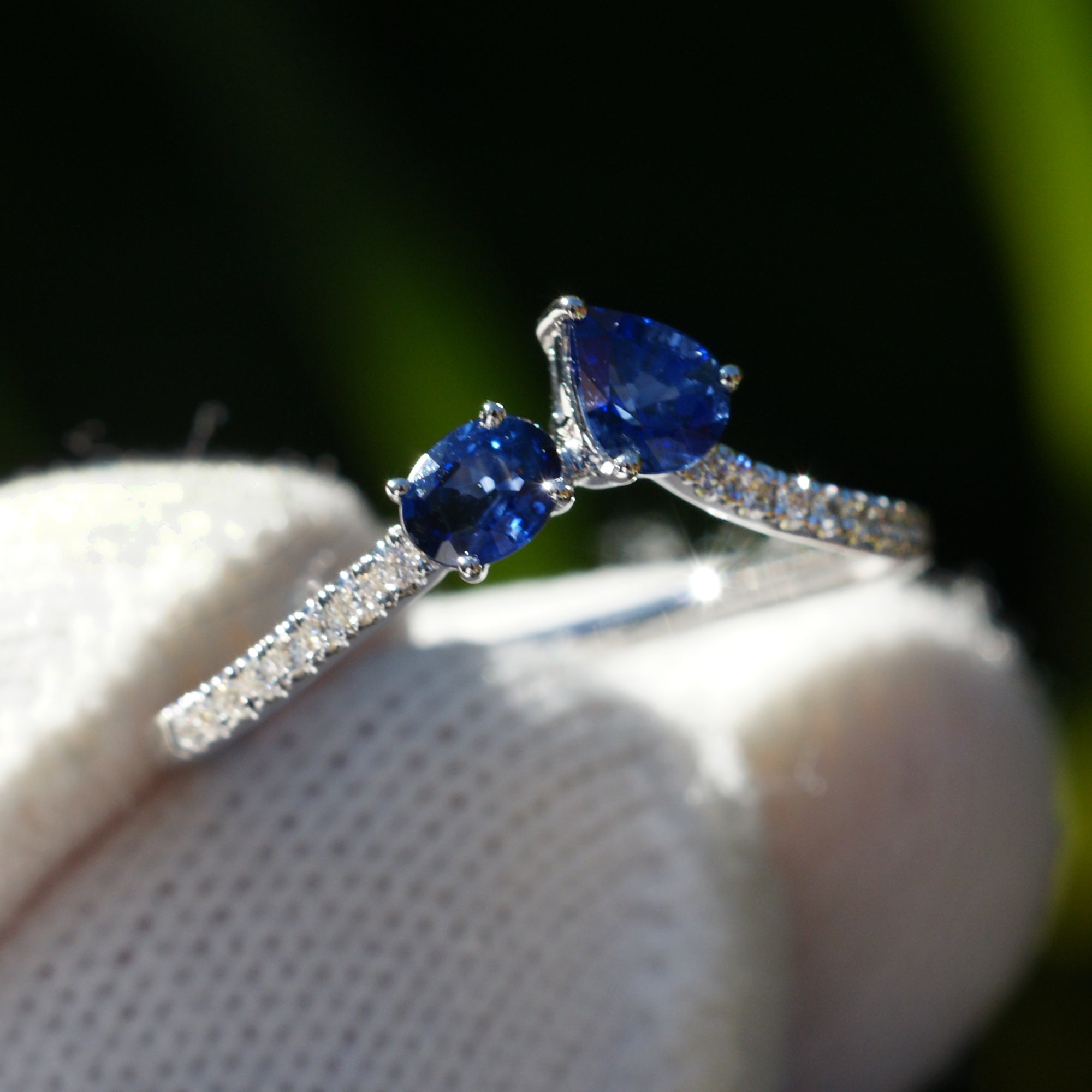 The Toi Et Moi Sapphire And Diamond Ring