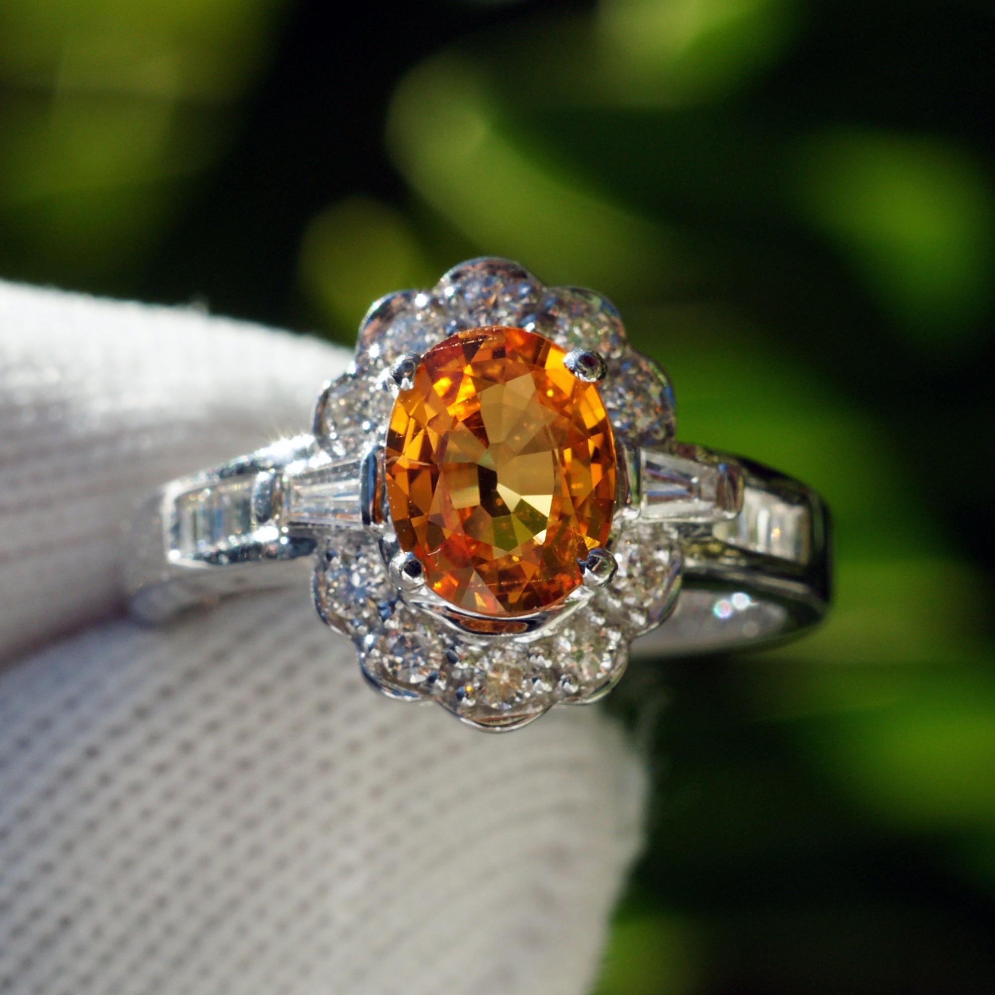 The Josepha Oval Sapphire & Diamond Ring (1.78 ct. tw.)