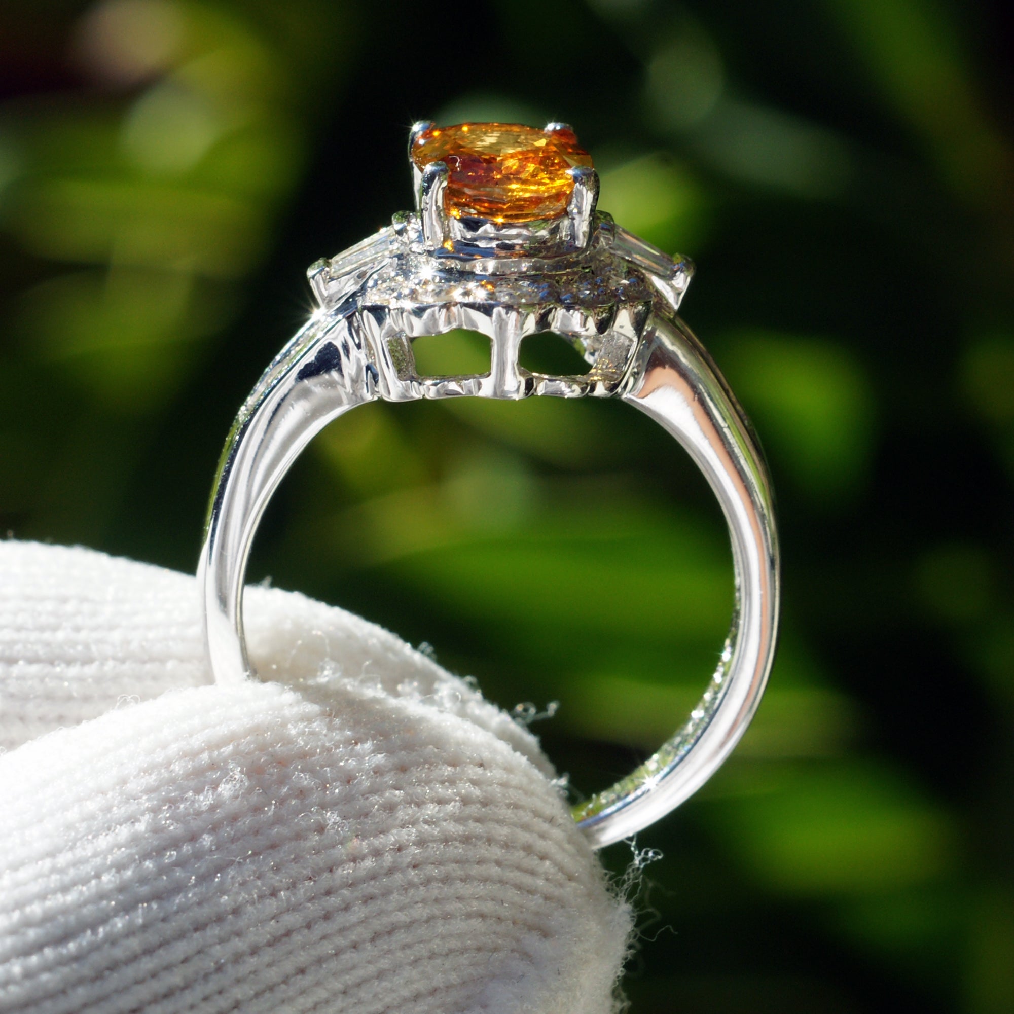 The Josepha Oval Sapphire & Diamond Ring (1.78 ct. tw.)