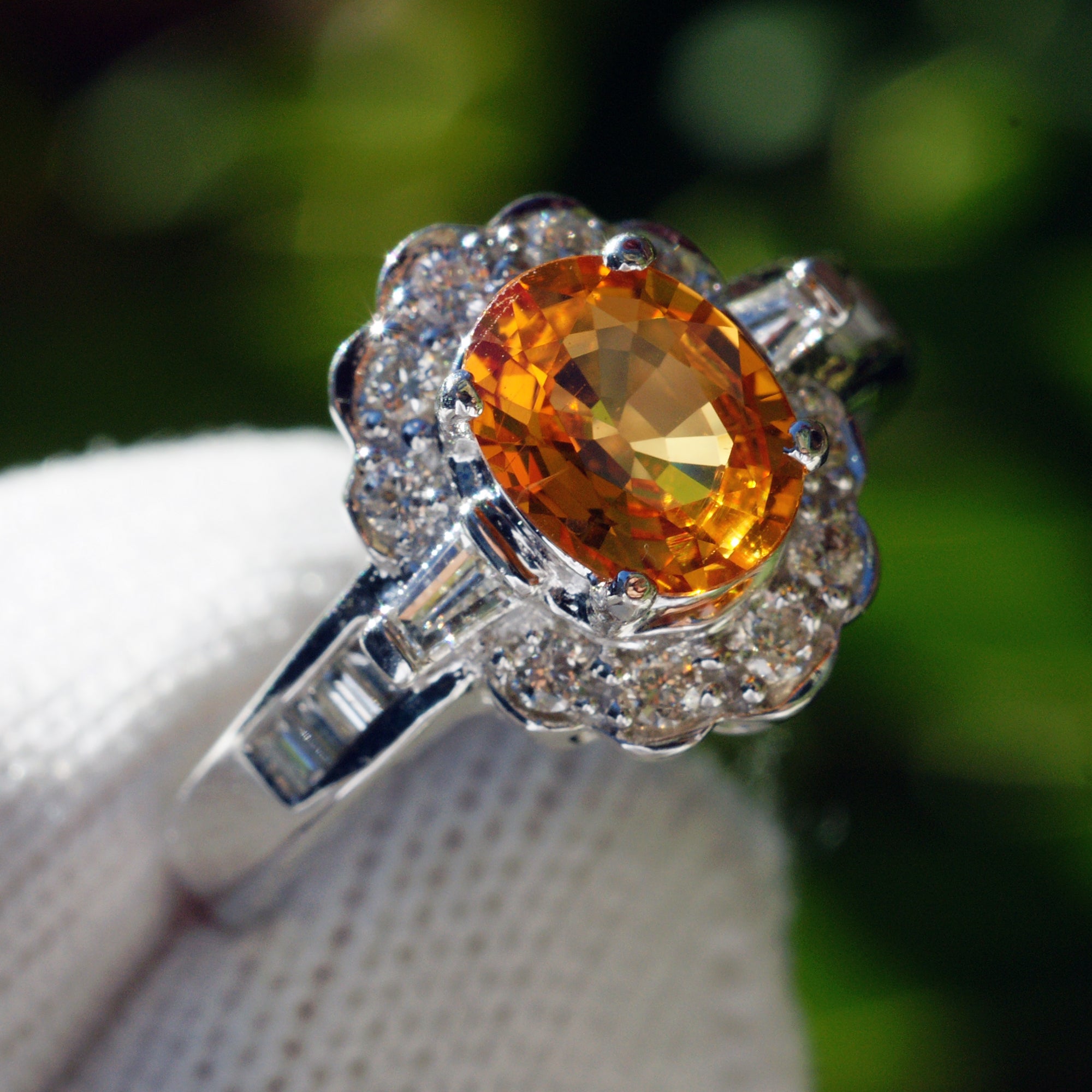 The Josepha Oval Sapphire & Diamond Ring (1.78 ct. tw.)