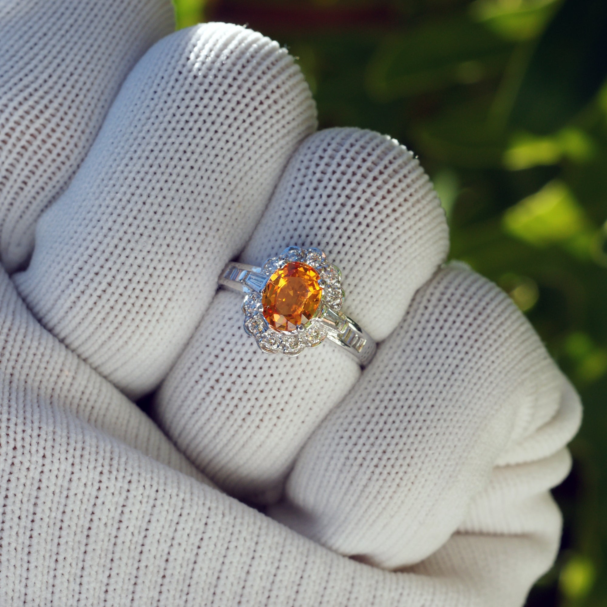 The Josepha Oval Sapphire & Diamond Ring (1.78 ct. tw.)