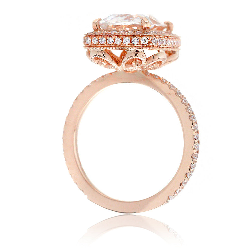 The Camila Cushion Cut Moissanite Ring