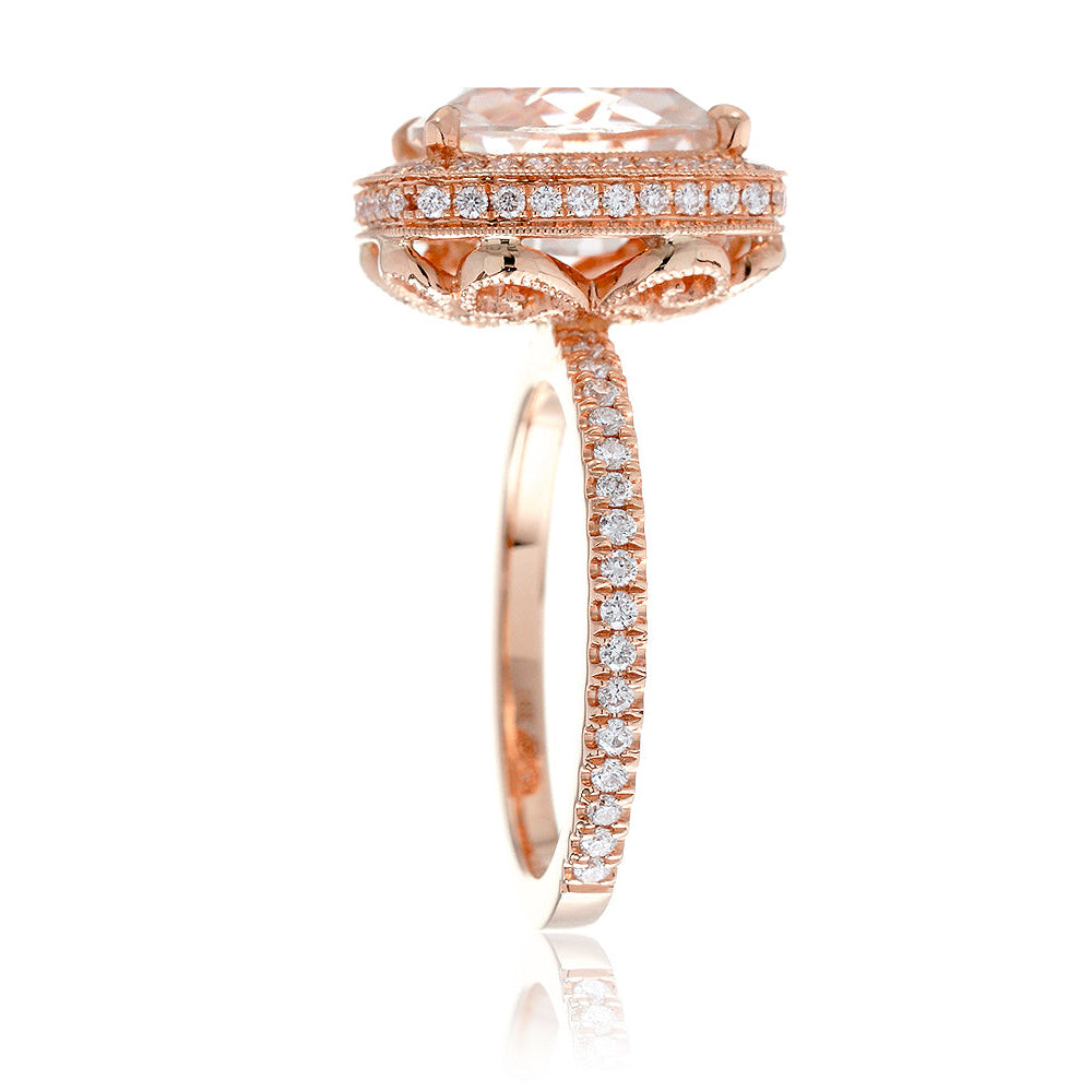 The Camila Cushion Cut Moissanite Ring