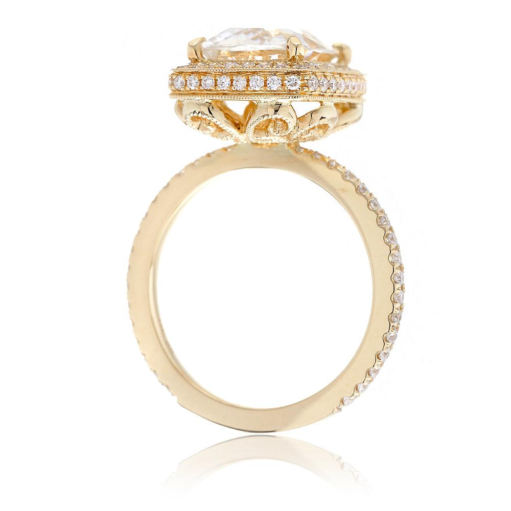 The Camila Cushion Cut Moissanite Ring