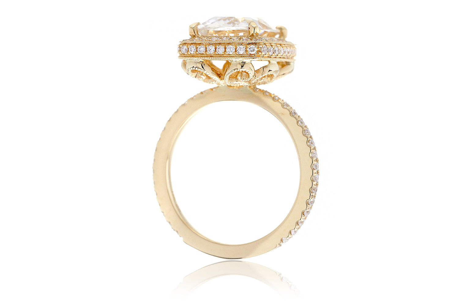 The Camila Cushion Rose De France Amethyst Ring