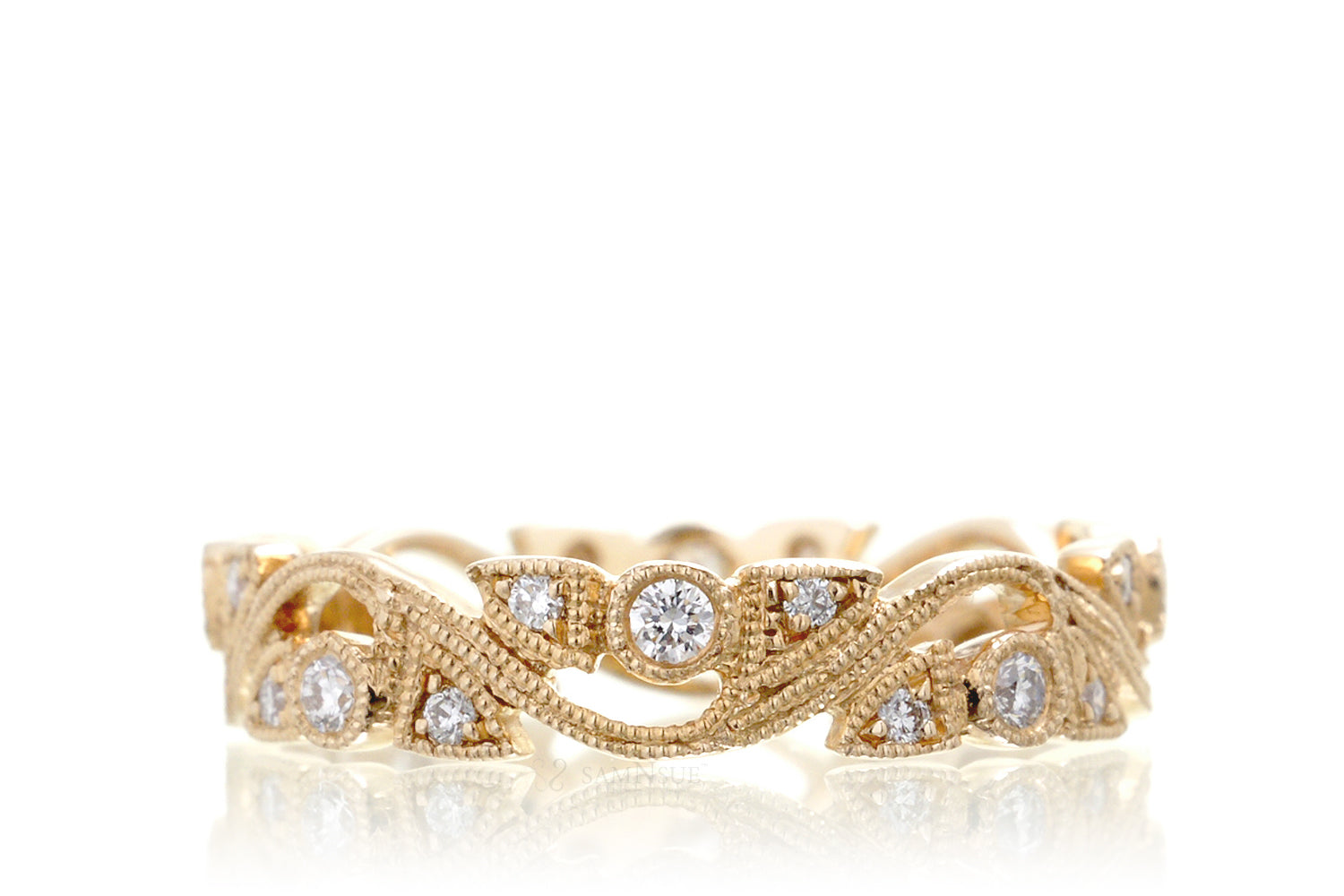The Leaf And Vine Eternity Band