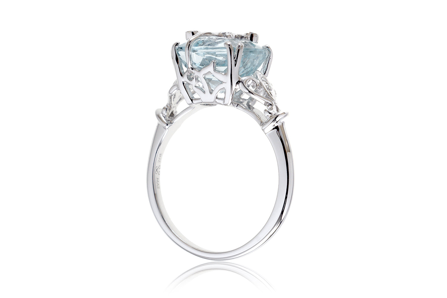 The Leaf And Vine Cushion Aquamarine