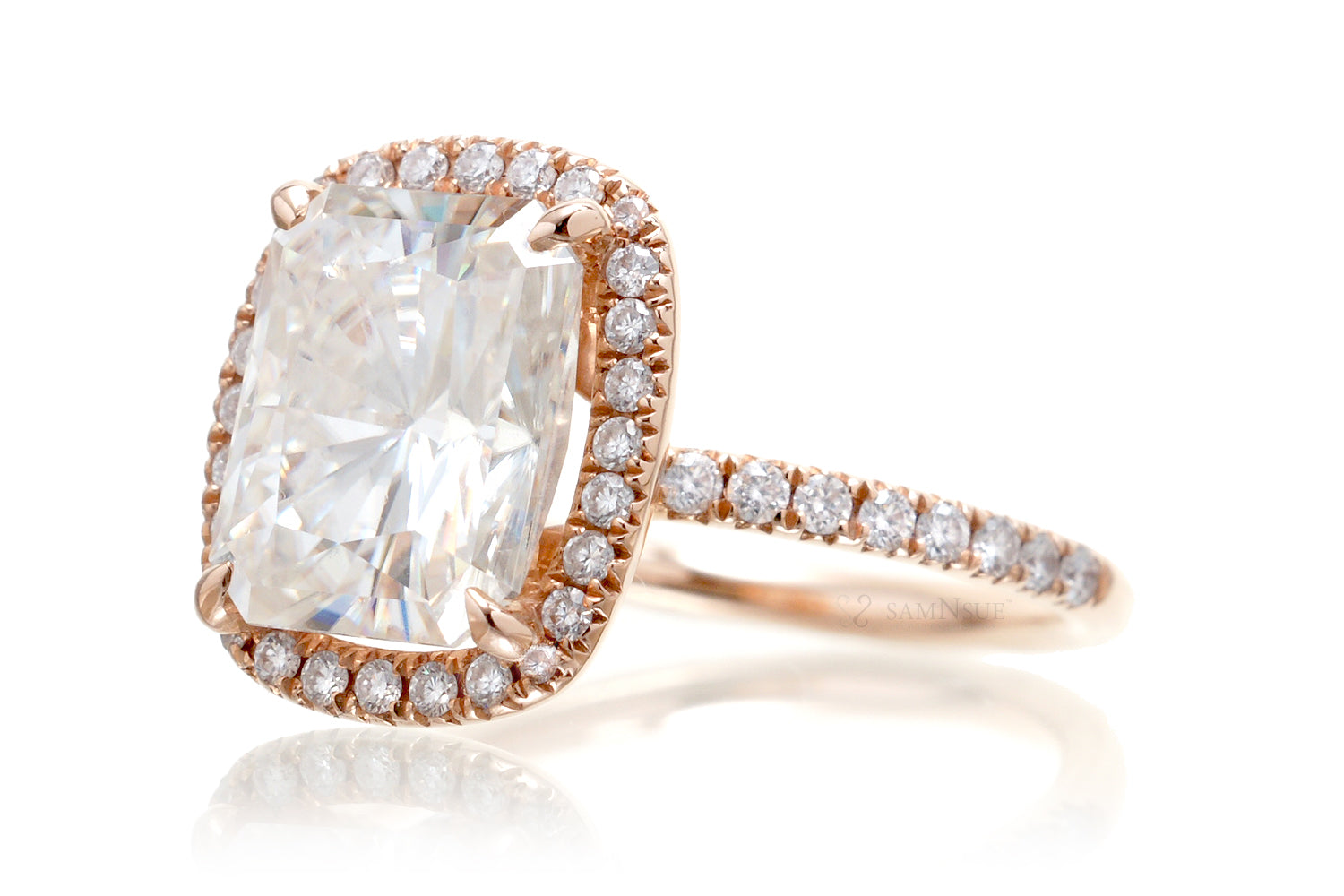The Drenched Radiant Moissanite