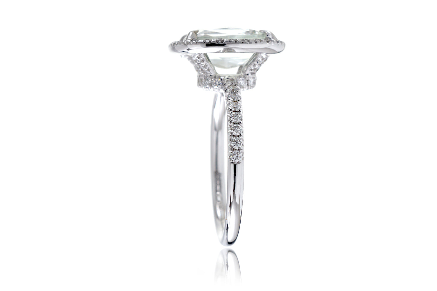 The Drenched Cushion Prasiolite