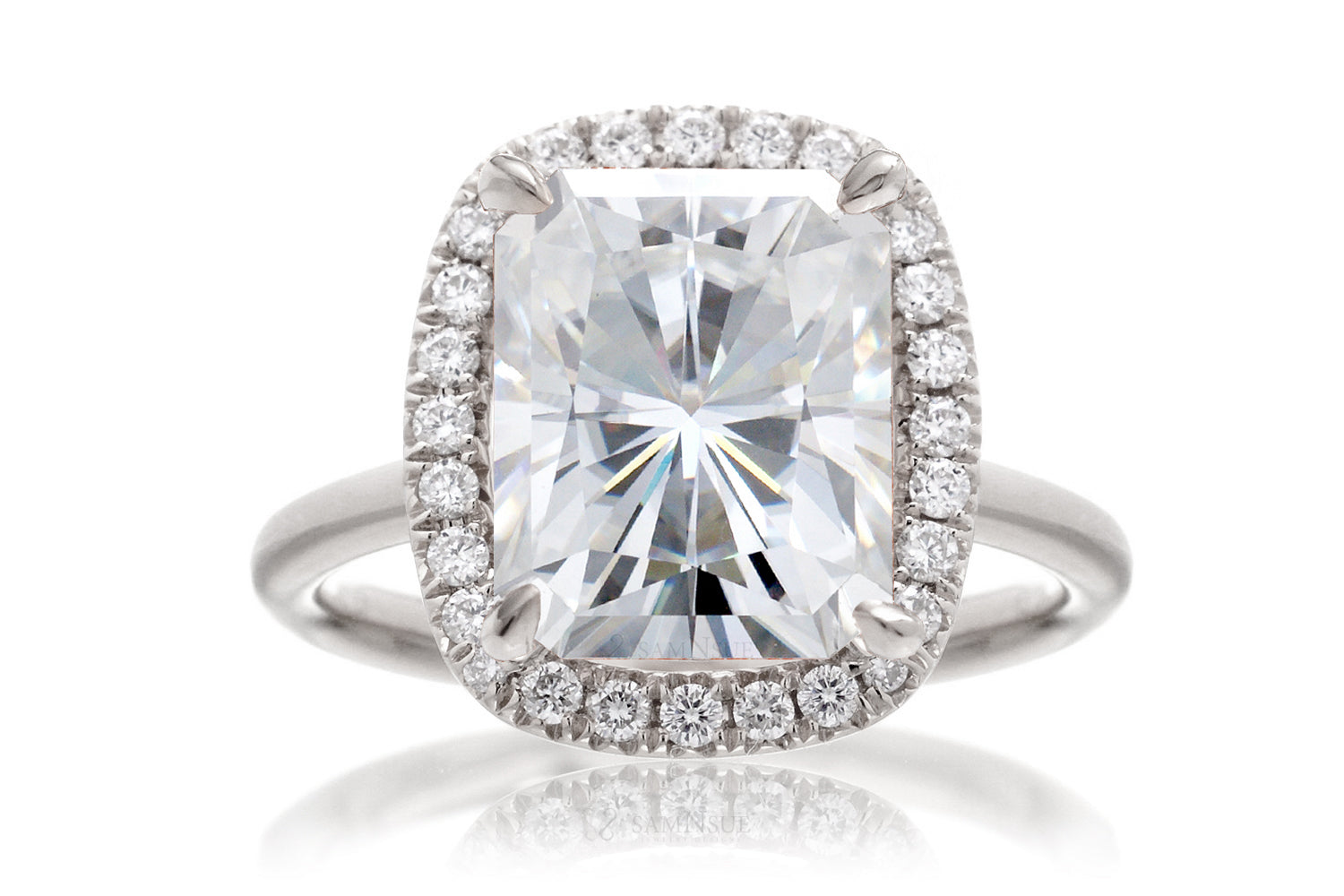 The Drenched Radiant Moissanite