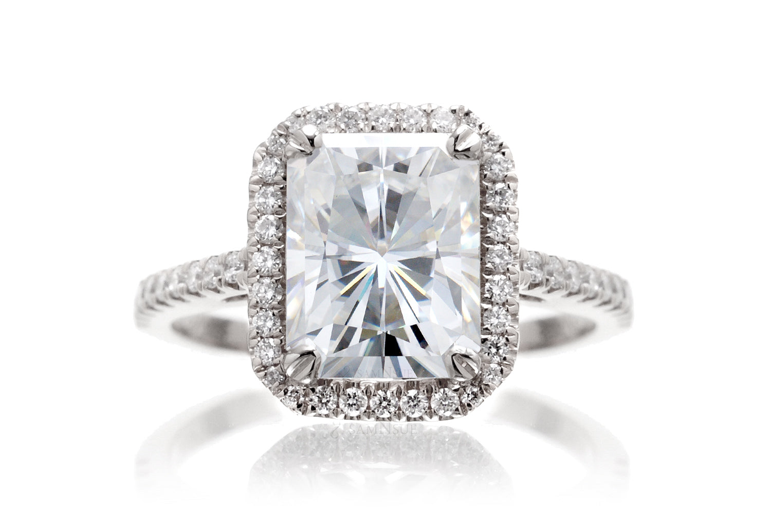 The Signature Radiant Moissanite Ring