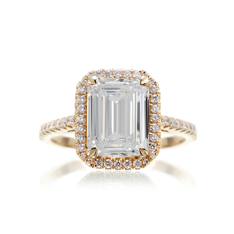 Emerald Cut LabGrown Diamond Rings Shop Emerald Cut Lab Created Diamonds
