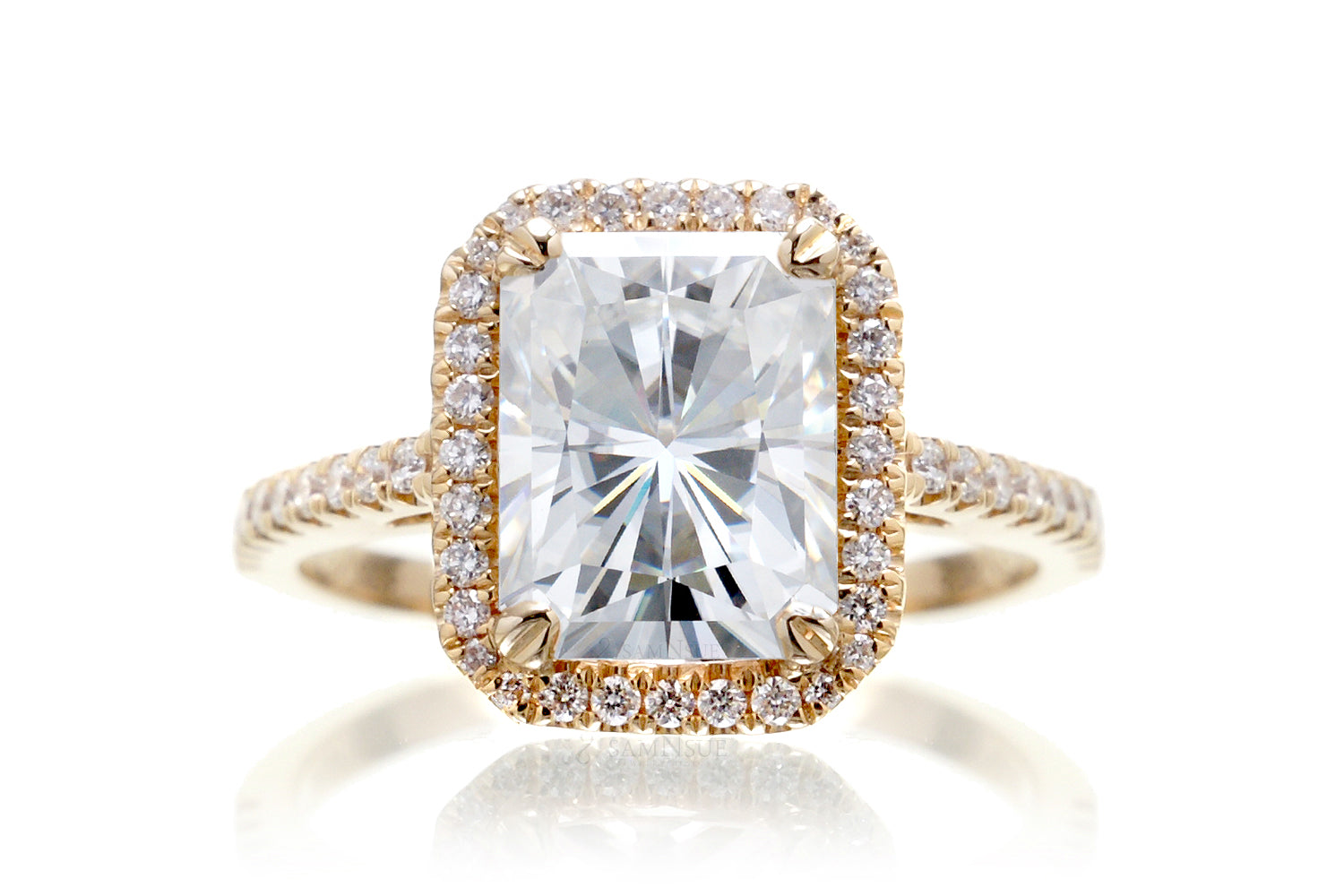 The Signature Radiant Moissanite Ring
