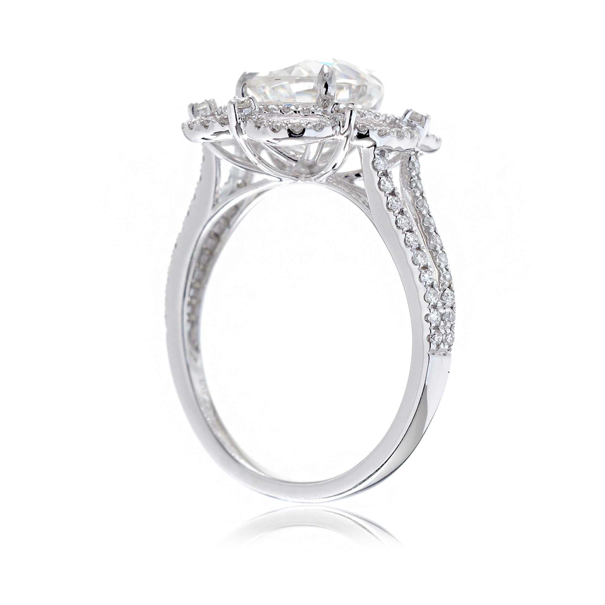 The Anastasia Pear Moissanite Ring