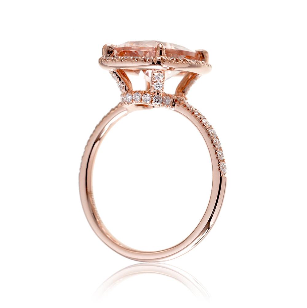 The Drenched Emerald Cut Morganite