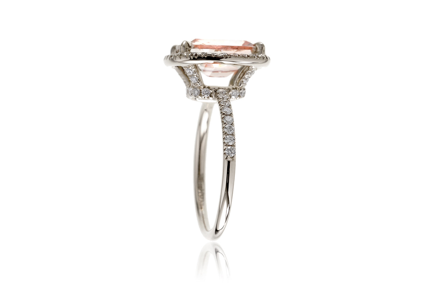 The Drenched Emerald Cut Morganite