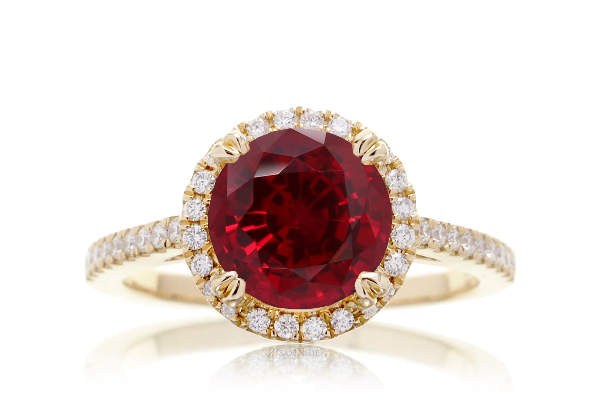 The Signature Round Lab-Grown Ruby