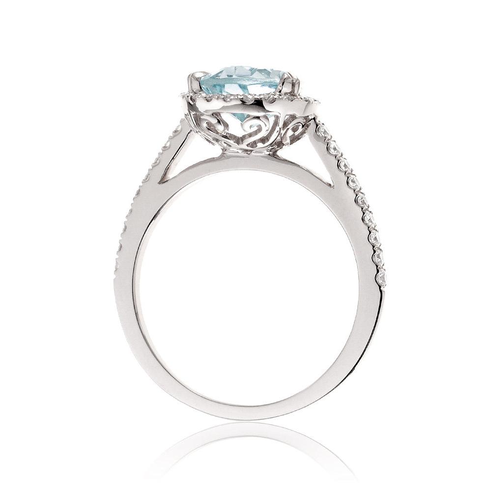 The Signature Pear Aquamarine