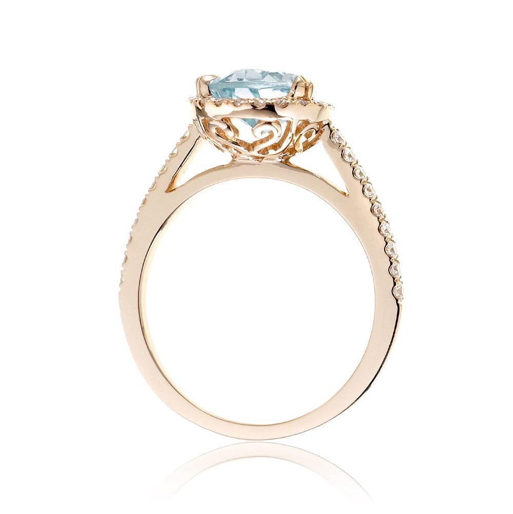 The Signature Pear Aquamarine