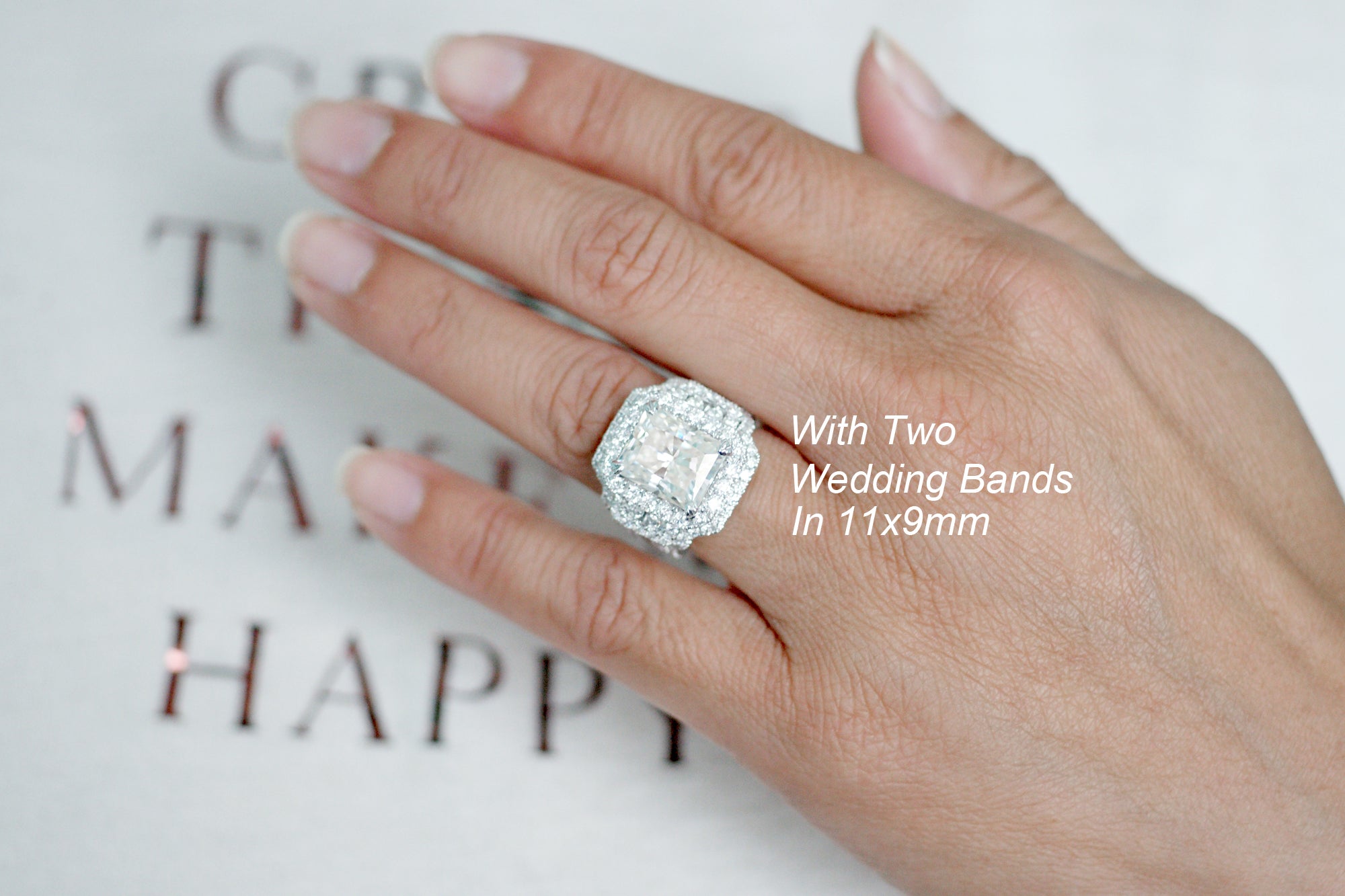 The Sydney Radiant Moissanite Ring