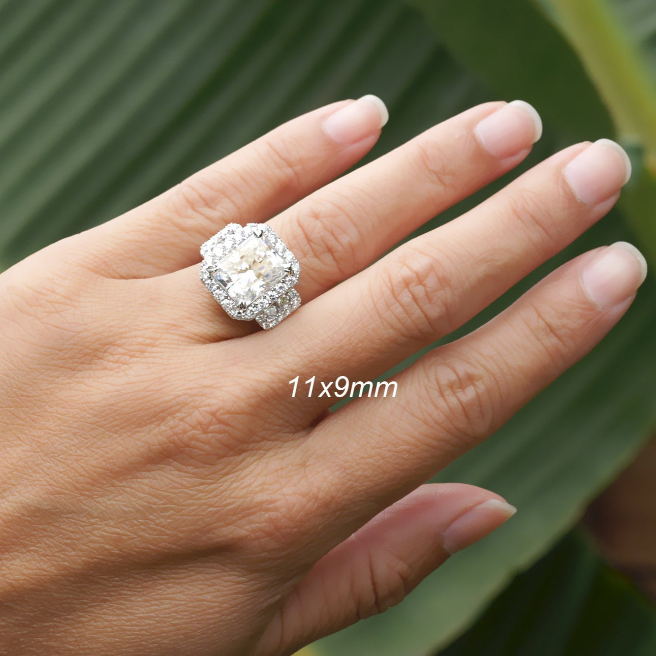 The Sydney Emerald Cut Moissanite Ring