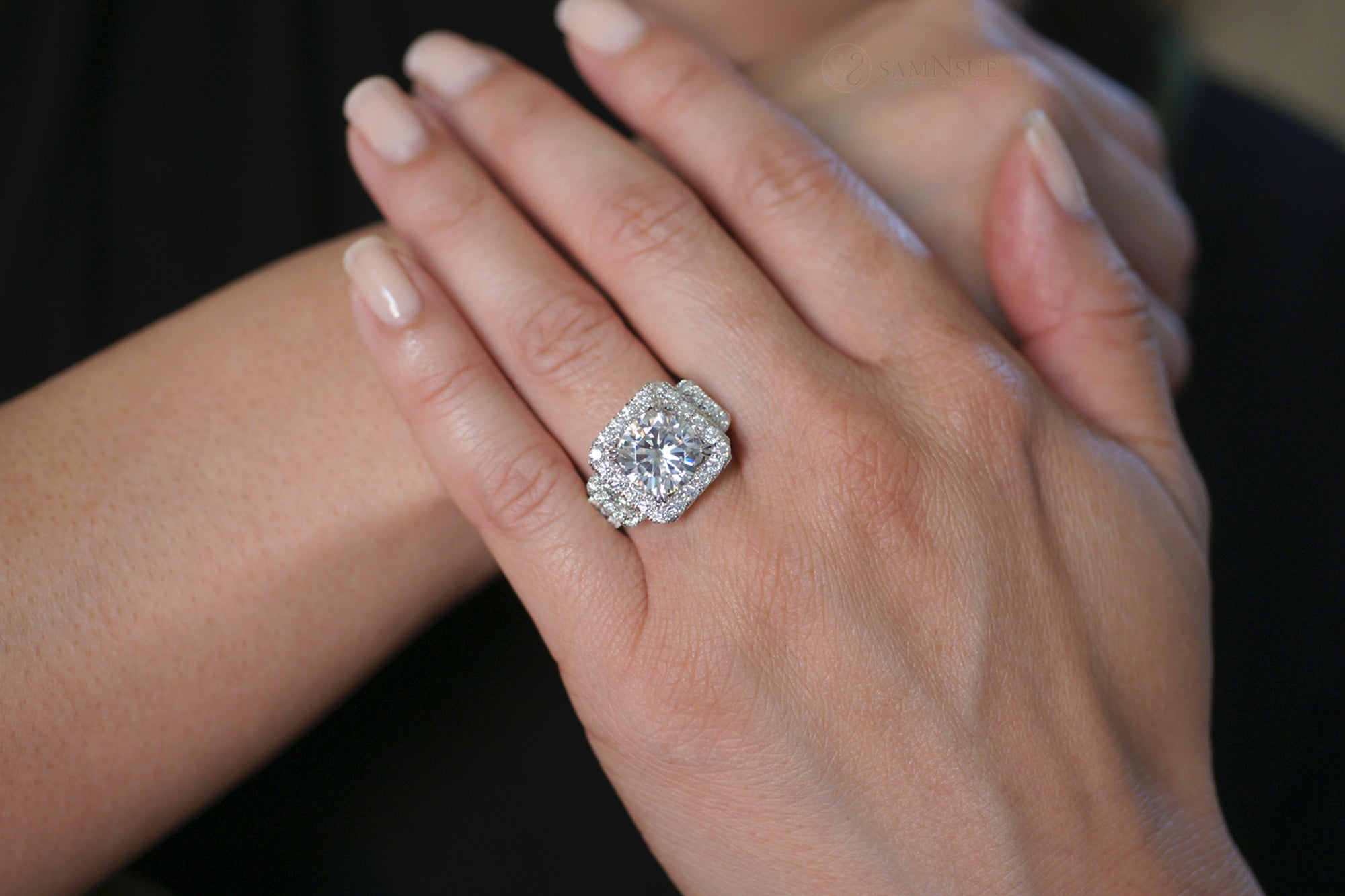 The Sydney Cushion Moissanite