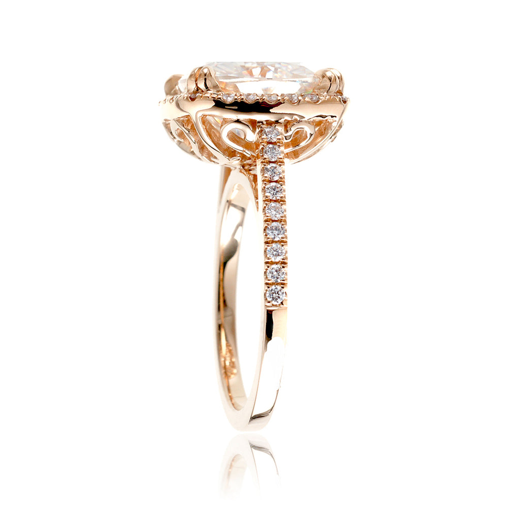 The Signature Cushion Moissanite Engagement Ring