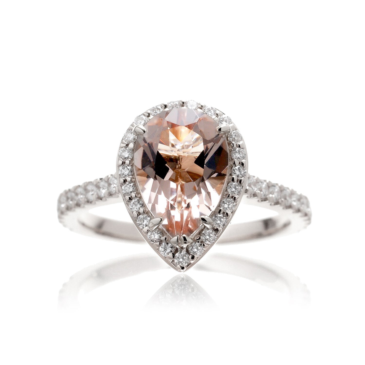 The Sunset Pear Morganite
