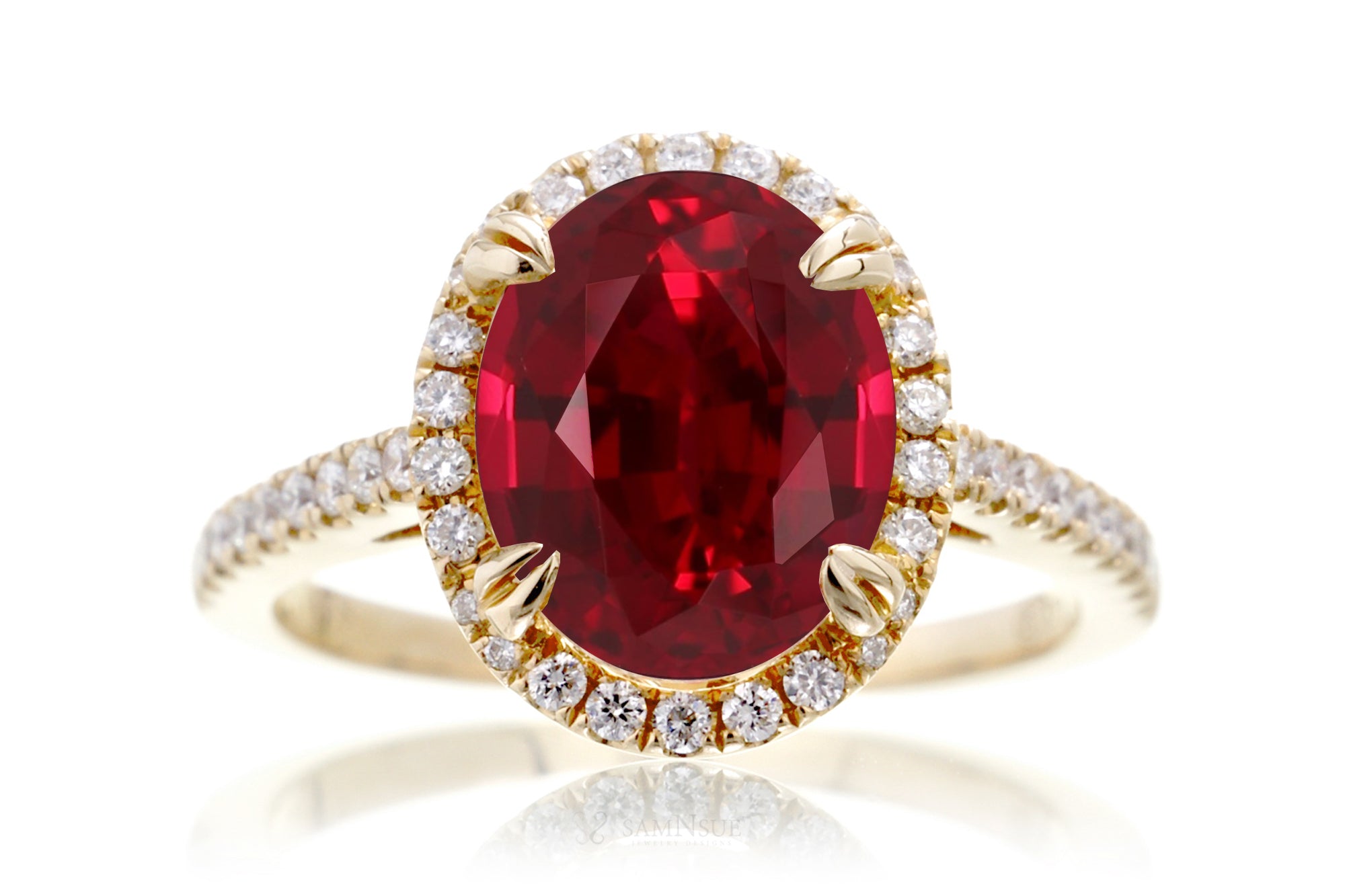 The Signature Oval Lab Grown Ruby