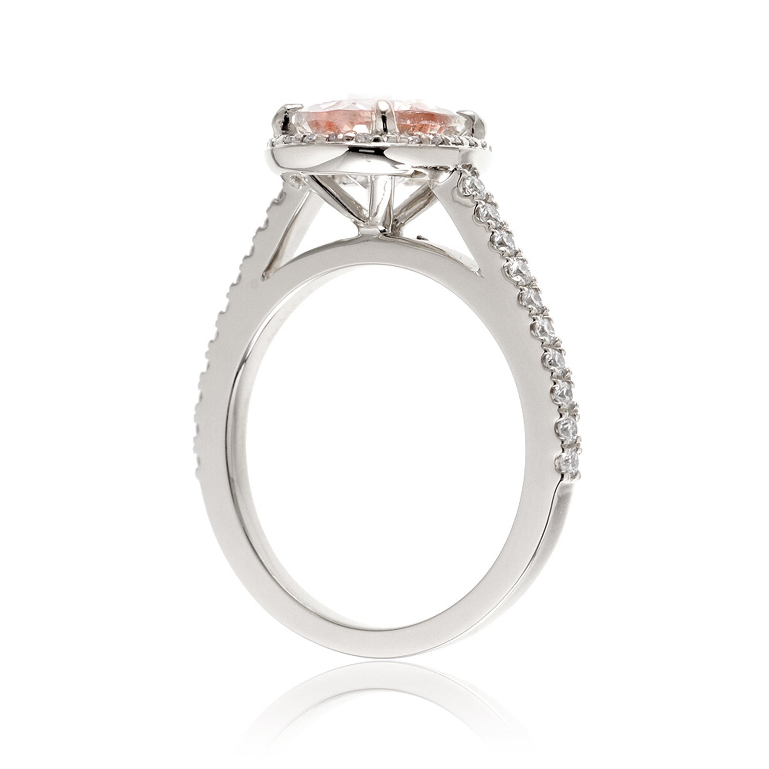 The Steffy Oval Morganite Ring