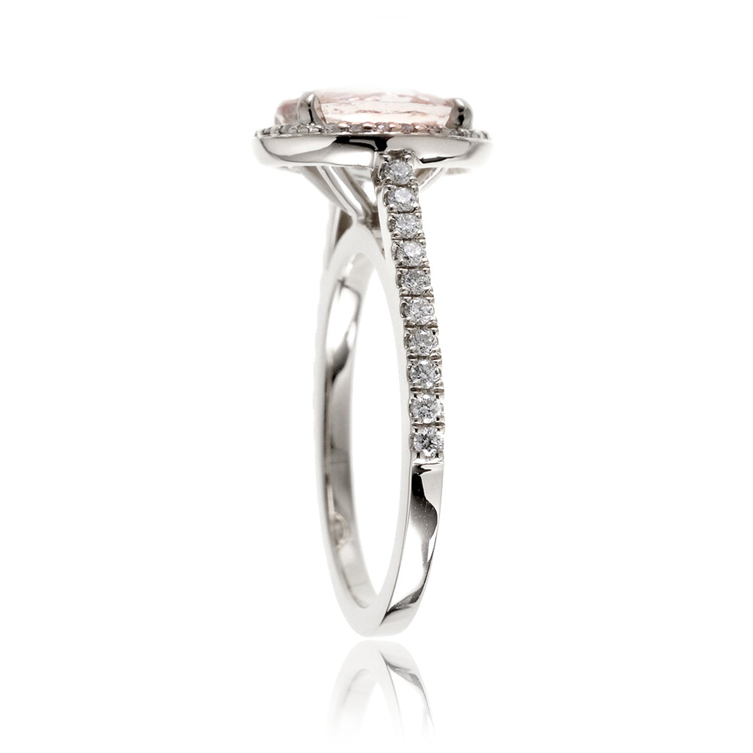 The Steffy Oval Morganite Ring