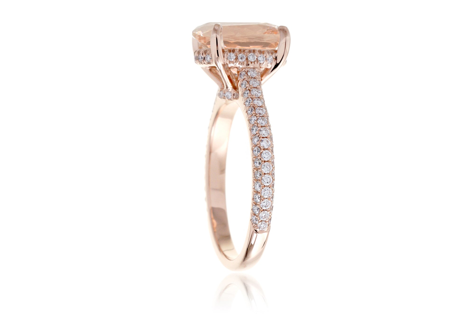 The Starlight Round Morganite Ring