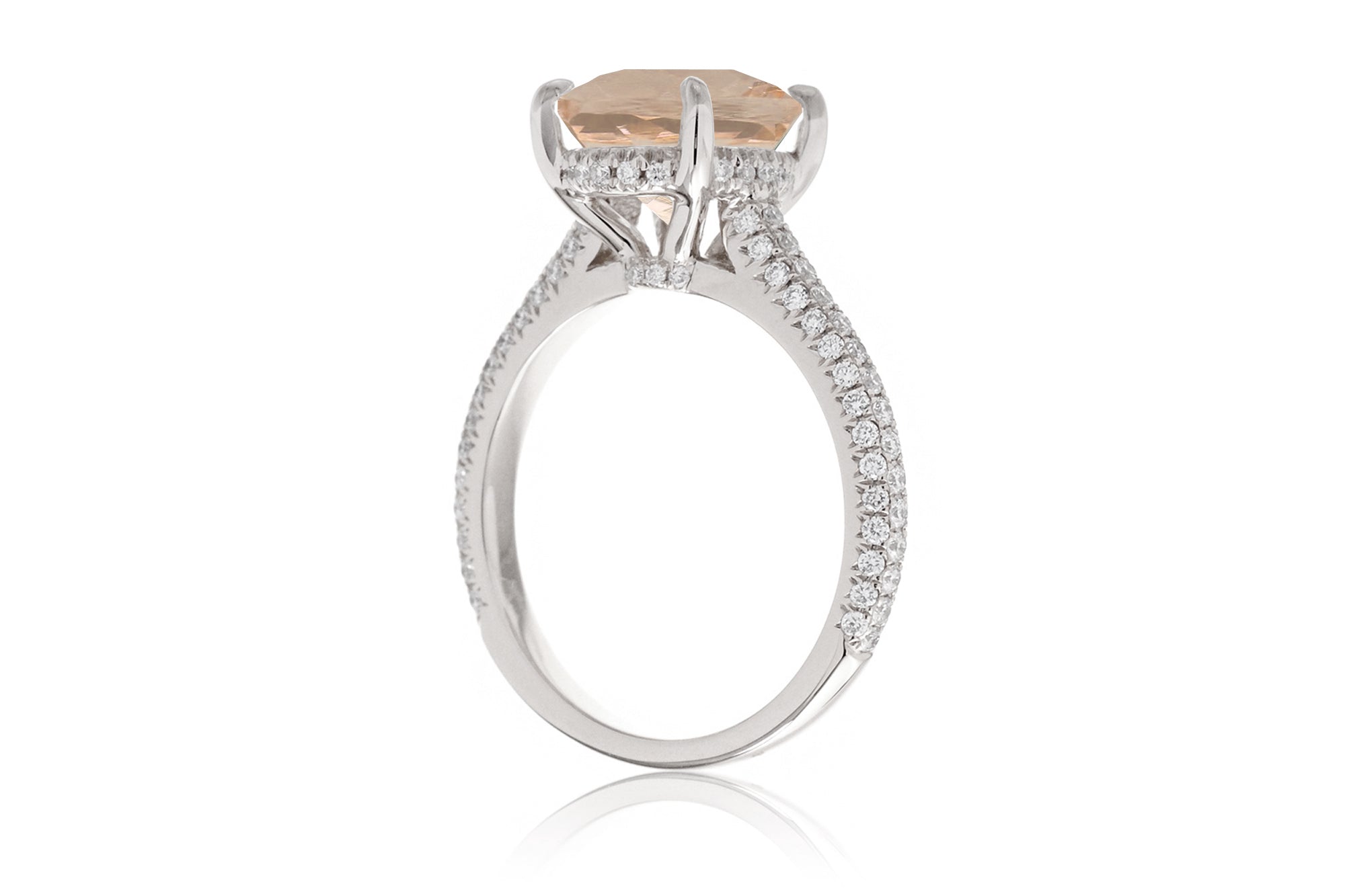 The Starlight Round Morganite Ring