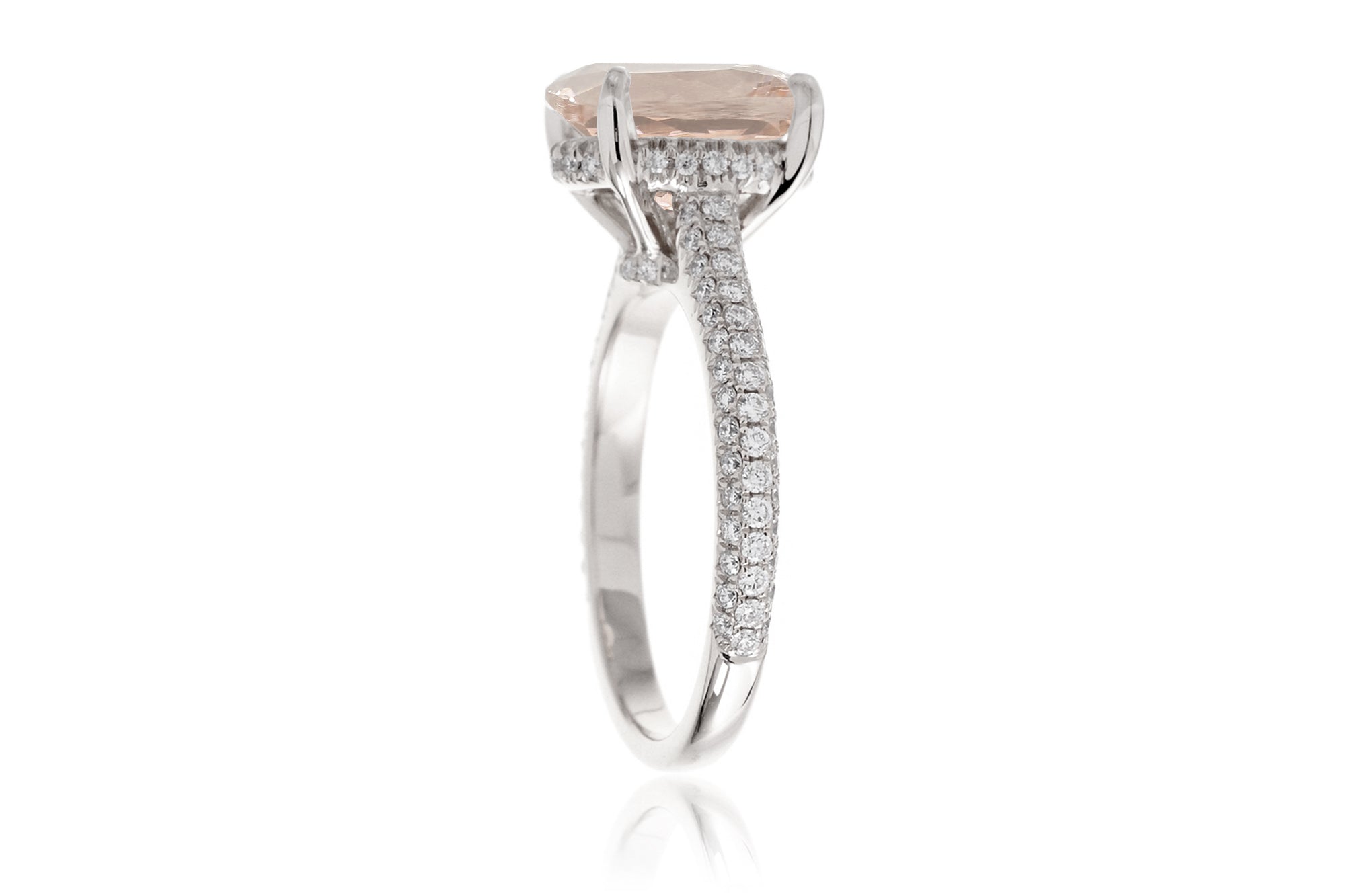 The Starlight Round Morganite Ring