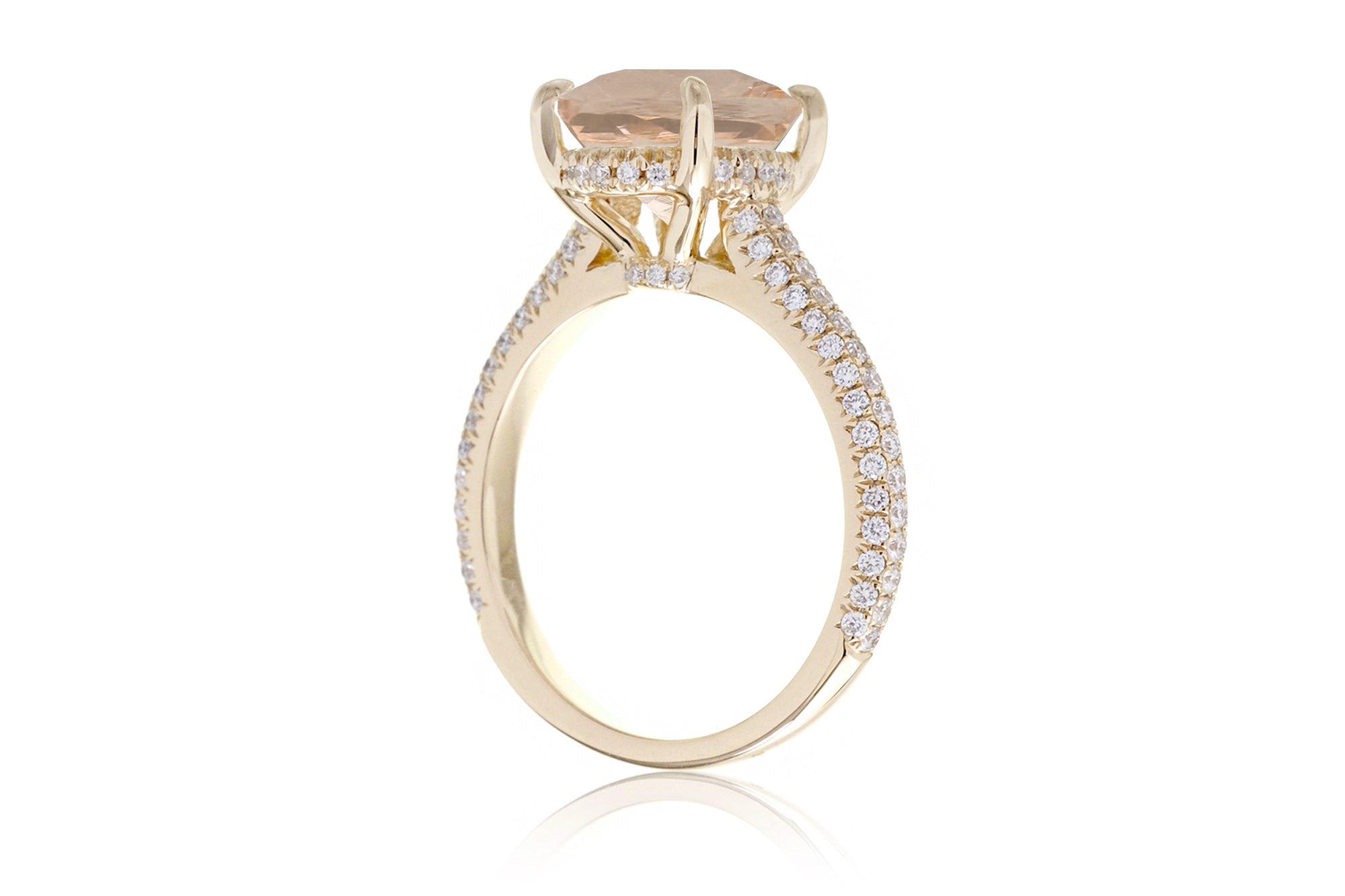 The Starlight Round Morganite Ring