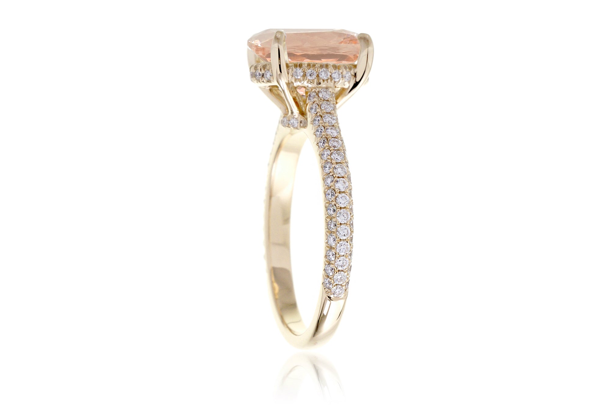The Starlight Round Morganite Ring