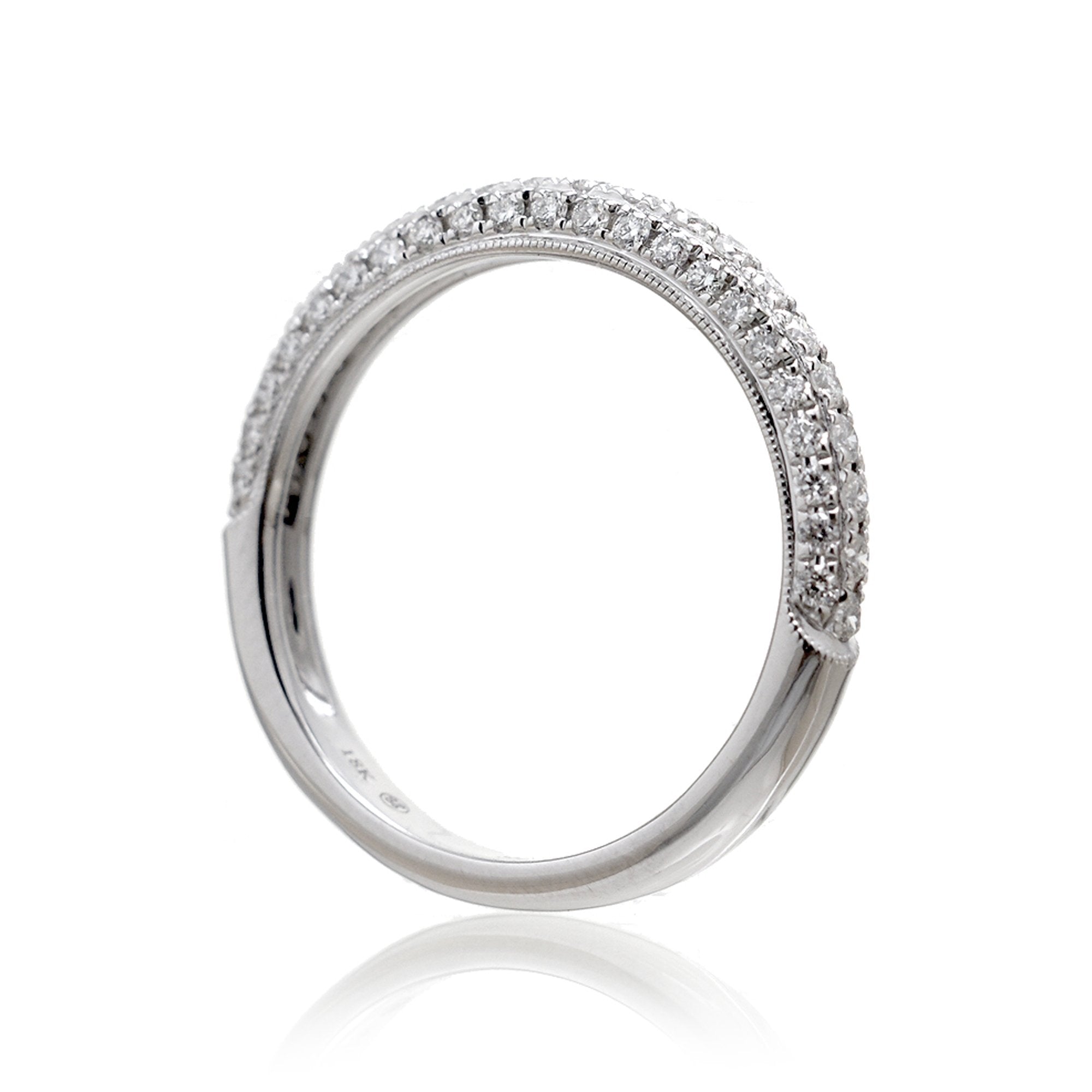 The Leila Three-Sided Diamond Band