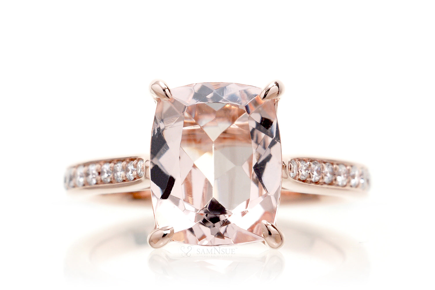 The Emily Cushion Morganite