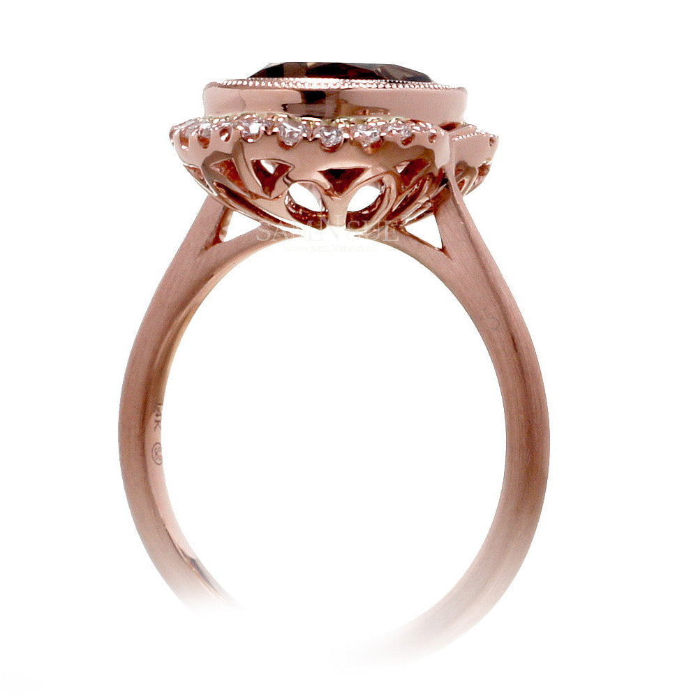 The Simone Oval Smokey Topaz (10x8)